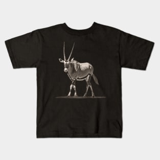 Oryx Antelope Full Figure for Oryx and Gemsbok Fans Kids T-Shirt